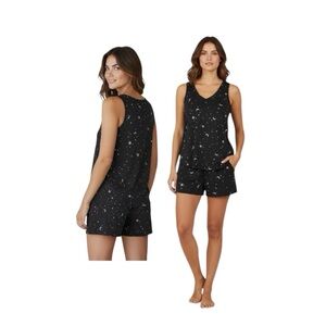 Joyspun Starry Night Black Pajama Set